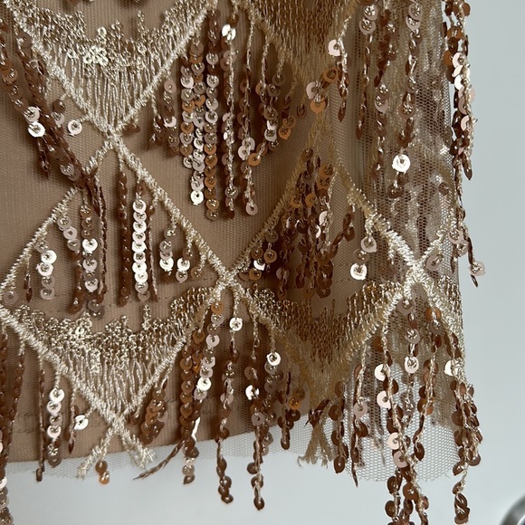 Showpo Sequin Champagne Mini Dress - Picture 7 of 7